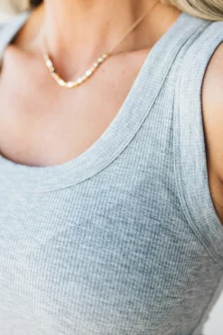 Luka Scoop Neck Ribbed Tank