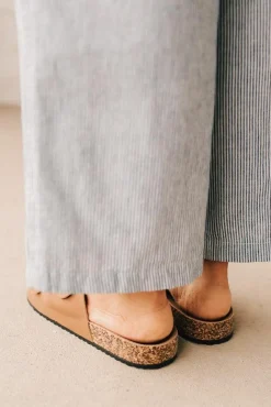 Maura Double Strap Slides | Tan