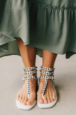Mel Studded Gladiator Sandals
