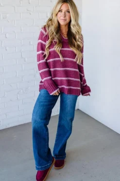 Miley Striped Chunky Sweater