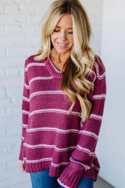 Miley Striped Chunky Sweater