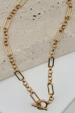 Mixed Link Toggle Necklace