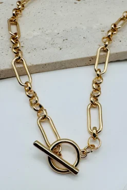 Mixed Link Toggle Necklace