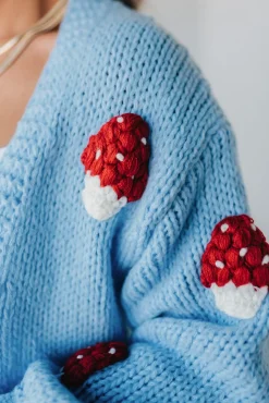 Mushroom Crochet Cardigan