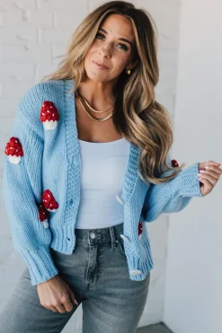Mushroom Crochet Cardigan