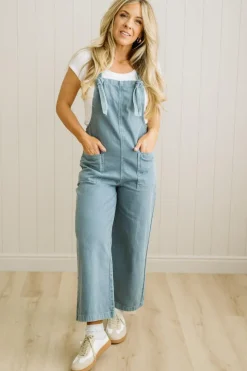 Niccola Knot Strap Overalls - ZENANA