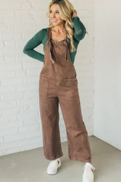 Niccola Knot Strap Overalls - ZENANA