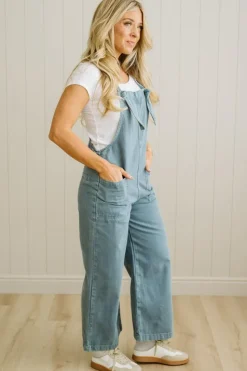 Niccola Knot Strap Overalls - ZENANA