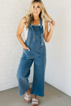 Niccola Knot Strap Overalls - ZENANA