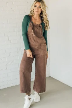 Niccola Knot Strap Overalls - ZENANA