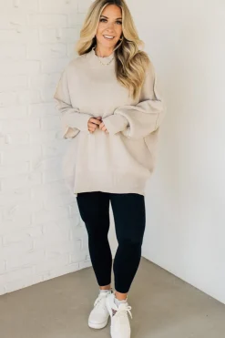 Oversized Crew Neck Sweater