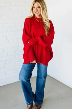 Oversized Crew Neck Sweater