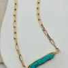 Peas in a Pod Turquoise Necklace