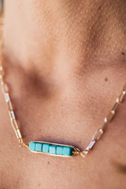 Peas in a Pod Turquoise Necklace