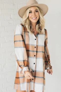 Perfect Plaid Shirt Dress