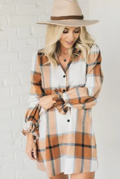 Perfect Plaid Shirt Dress