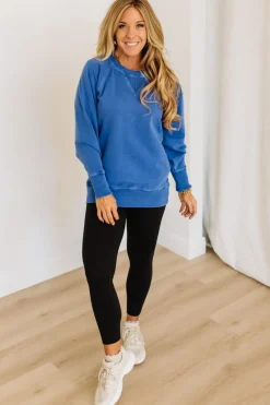 Ribbed Accent Pocketed Pullover