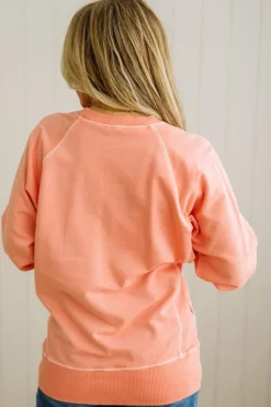 Ribbed Accent Pocketed Pullover