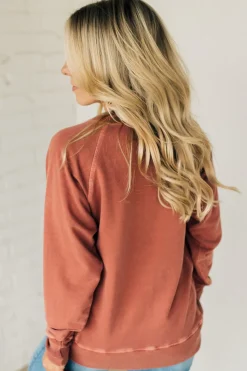 Ribbed Accent Pocketed Pullover