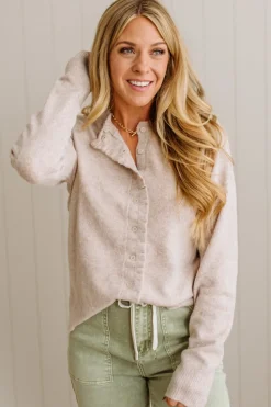 Ruffle Trim Cardigan