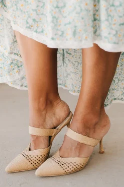 Rylie Raffia Kitten Heels