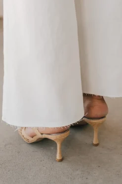 Rylie Raffia Kitten Heels