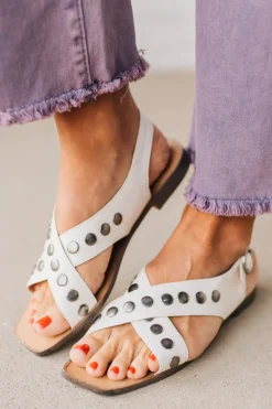 Sailey Studded Criss Cross Sandals