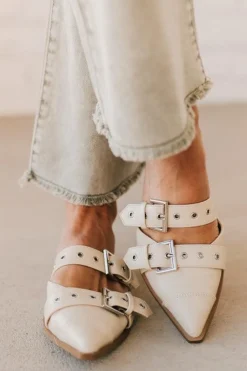 Sawyer Studded Pointed Toe Flats | Sand