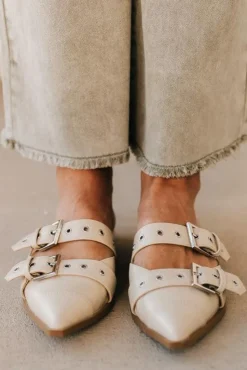 Sawyer Studded Pointed Toe Flats | Sand