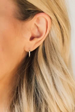 Skinny Huggie Hoops