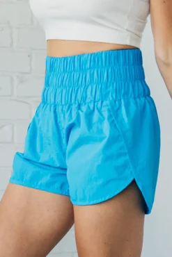 Smocked Waist Athletic Shorts