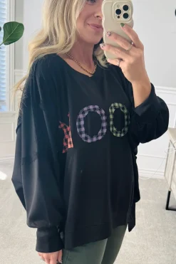 Spooky Gingham Pullover