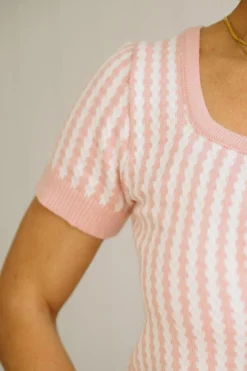 Sprout Double Tie Front Sweater Tee