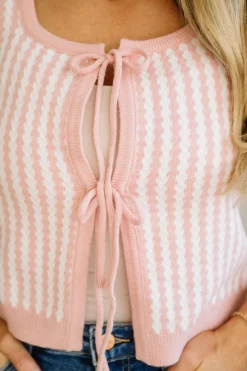 Sprout Double Tie Front Sweater Tee