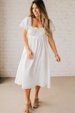Sweetheart Peasant Dress