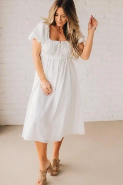 Sweetheart Peasant Dress