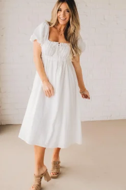 Sweetheart Peasant Dress