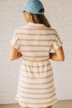 Tenna Tie Waist Striped Dress