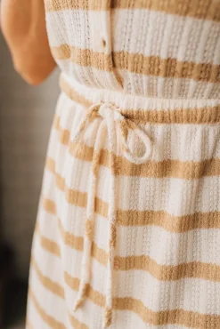 Tenna Tie Waist Striped Dress