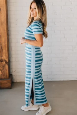 Top Tier Striped + Ribbed Skirt