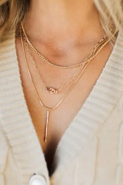 Triple Strand Accent Necklace