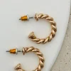 Twisted Mini Hoop Earrings