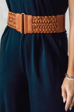 Vegan Braided Stretch Belt