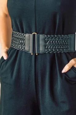 Vegan Braided Stretch Belt