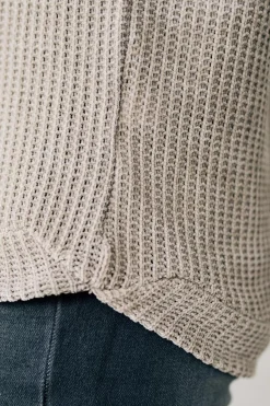 Waffle Knit Chenille Sweater