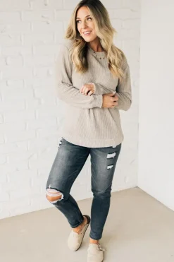 Waffle Knit Chenille Sweater