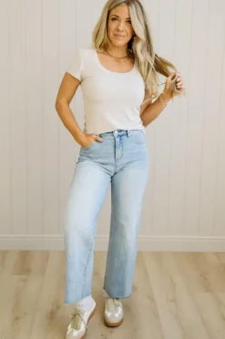 Wendy High Rise Crop Jeans