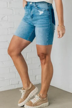 Willow Scissor Cut Bermuda Shorts - CELLO