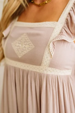 Wrenley Crochet Accent Dress