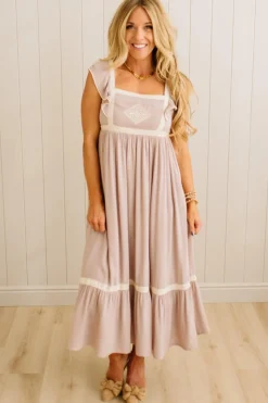 Wrenley Crochet Accent Dress